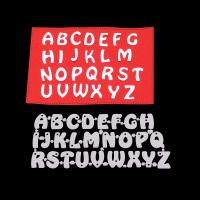 Cortadores De Letras A-Z Para Manualidades DIY Álbumes De Fotos Tarjetas Y Artesanía Corte De Metal Color Plateado Blanco - details 7