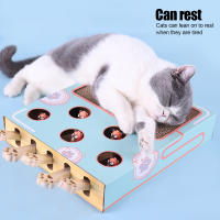 Juguete Interactivo Para Gatos Caixa Juego De Laberinto Educativo Con Ratoncillos Divertido Y Desafiante Con Rascador 3 En 1 - details 3