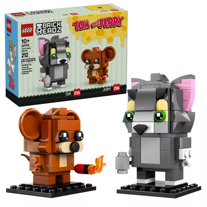 LEGO BRICKHEADZ 40793: Figuras de Tom y Jerry - 1