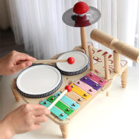 Juego De Música Para Bebés Y Niños Tabla De Música Multifuncional De Madera Set De Batería Educativo Juguete Musical Para Niños Regalo Para Bebé - details 23