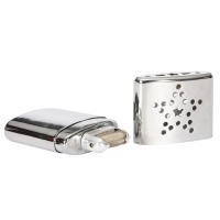 2pcs Mini Aquecedor De Mano Portátil Para Exteriores Reutilizable De Aleación De Metal Con Bolsa Para Pesca Camping Senderismo - details 6