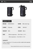 Bolsa De Bicicleta Rhinowalk Portabotellas Aislada Para MTB Accesorios De Manillar De Bicicleta Bolsa De Almacenamiento De Agua Para Ciclismo 2pcs - details 11