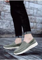 Zapatos De Lona Para Hombre Mocasines Clásicos De Ocio Cómodos Y Transpirables Zapatillas Casuales Para Adultos Con Punta Redonda Suela EVA - details 10