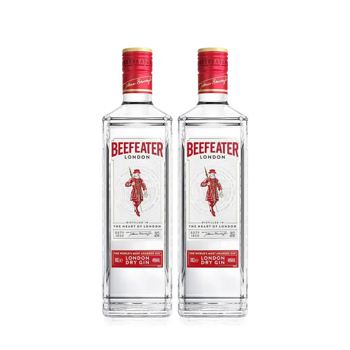 Beefeater London Dry – Pack 2 Botellas (70 cl cada una) | Ginebra Fresca con Toques Cítricos y Afrutados – Perfecta para Gin Tonic - 1