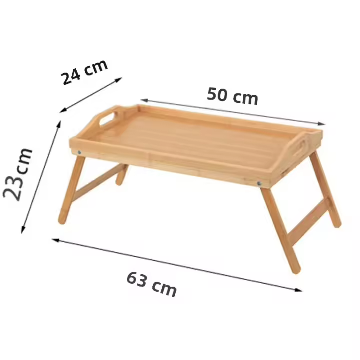 Mesa De Computadora Plegable Con Ventana Tatami Mesa De Desayuno Para Laptop Mesa De Dormitorio Con Almacenamiento Material De Bambú Tamaño 50x24cm - 1