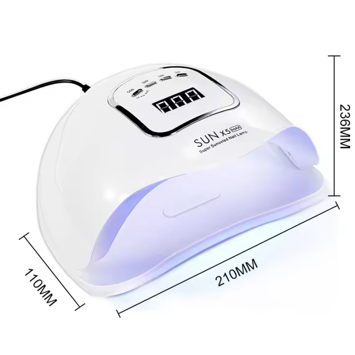 Secador De Uñas LED SUN X5 MAX Con Sensor Inteligente 45 Lámparas UV Para Remoción De Polvos Gel Tamaño 230mm*200mm*105mm Peso 300g - 1