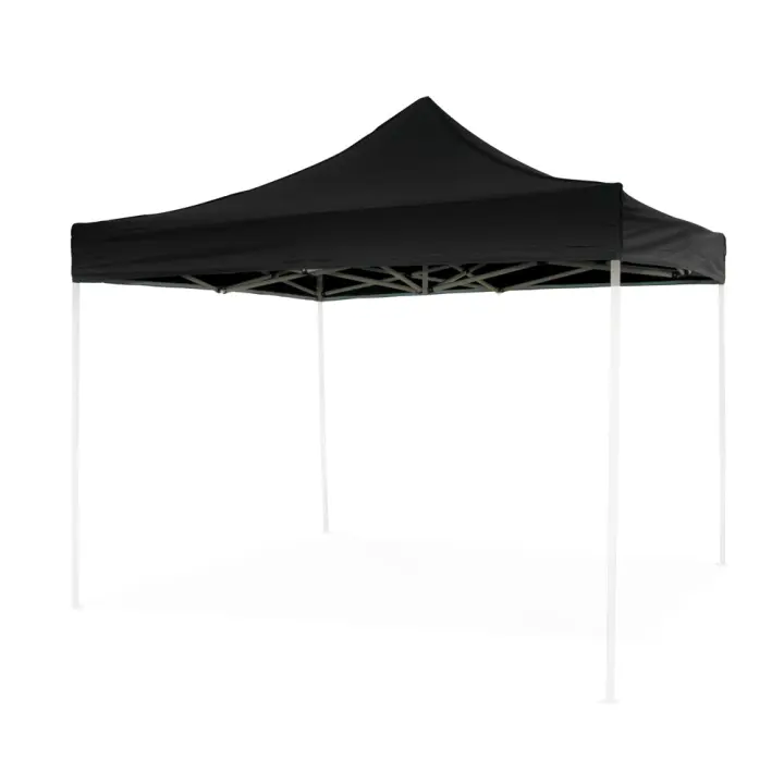 Cubierta impermeable negra de 3x3 cargadas para gazebo plegable de repuesto EG49483 - 1