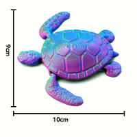 Modelo De Tortuga 3D Con Articulaciones Móviles Decoración De Escritorio Creativa Regalo De Festividades Hecha a Mano Figura De Animales De Colección - details 0