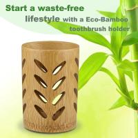 Porta Cepillo De Dientes De Bambú Con Soporte Para Vaso Y Drenaje Para Baño Y Oficinas Suministros De Decoración Y Organización - details 4