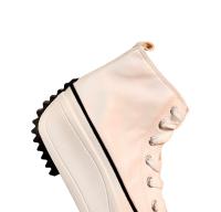 Everlyx - Zapatillas Bota Plataforma Mujer - Sneakers de Moda - Piel Sintética Blancas - FF828 - details 1
