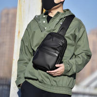 Bolsa De Pecho Para Hombre Moda Tendencia Gran Capacidad Bolsa Cruzada Multi-capas Ideal Para Salir Viaje Uso Diario - details 11