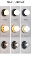 Lámpara De Pared Decorativa Para Dormitorio Y Sala De Estar Iluminación LED Para Pasillos Y Sofa Luz De Fondo Para Cama Estilo Moderno Material Vidrio Y Hierro - details 2
