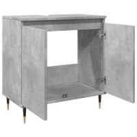 vidaXL Armario de baño madera de ingeniería gris hormigón 58x33x60 cm - details 4