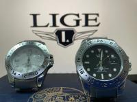 Reloj Deportivo De Moda LIGE Para Hombre Cuarzo Acero Inoxidable Resistente Al Agua Cronógrafo Lujo Reloj Hombre Con Fecha - details 0