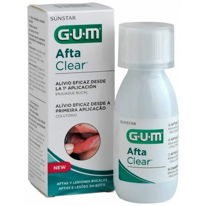 Gum Afta Clear Colutorio, 120 Ml - 1