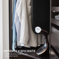 Rowenta Access Steam Care cepillo de vapor de mano, tabla vertical, 1600 W, 30 g/min, rápido calentamiento de 40 segundos, para todos los textiles, apagado automático, base de aluminio moldeado, DR9100D1 - details 2