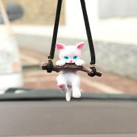 Colgante Creativo Para Espejo Retrovisor De Coche Con Gato En Ramal Swing Decoración Interior De Coche Accesorios Para Interiores - details 0