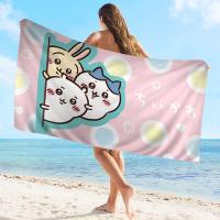 Toalla De Playa Microfibra Chiikawa Cute Absorbente Rápida Secado Suave Yoga Natación Resort Montañismo Tamaño 30x60 Cm 50x100 Cm - details 7