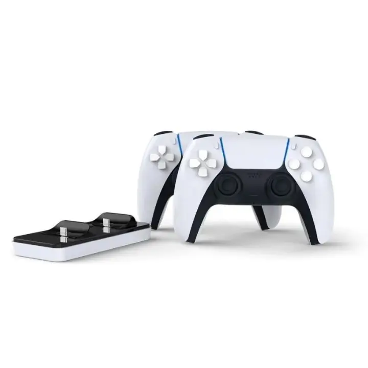 DOBE TP5-0504 BASE DE CARGA PS 5 CHARGING DOCK ESTACION DE CARGA PARA MANDOS PS5 PLAYSTATION 5 color BLANCO - 1