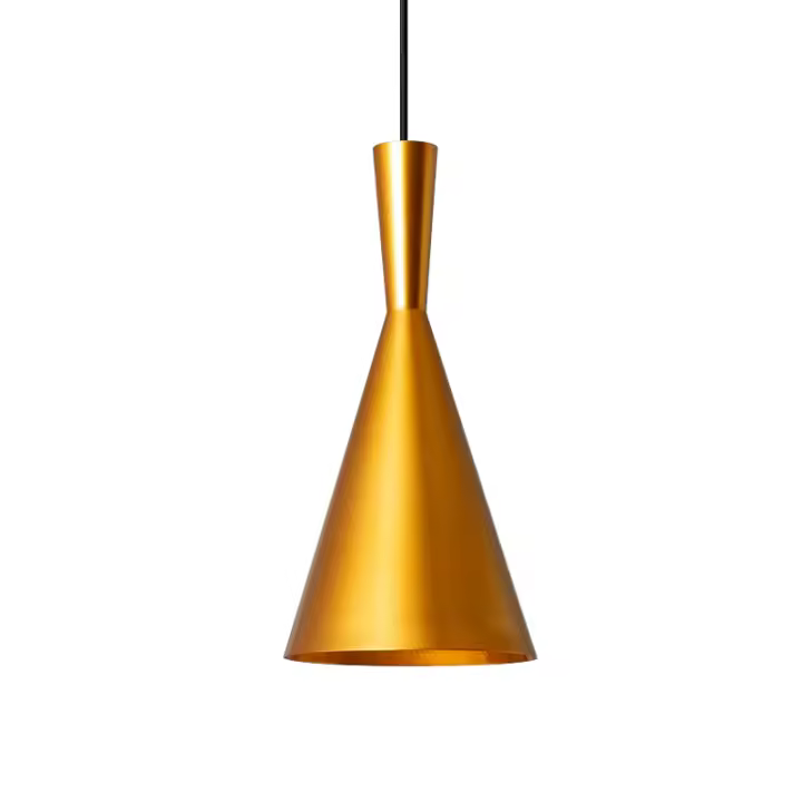 IluminaShop - Lampara de Techo Colgante Dorado de Diseno Dixson 1XE27 - 1