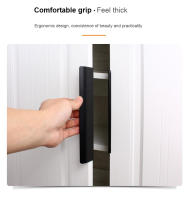 Manijas De Gabinete Ocultas 80-500mm Aluminio Negro Moderno Para Puertas De Armario Y Cajones De Cocina Y Armarios - details 4