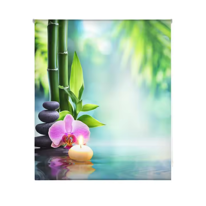 HAPPYSTOR  Estor Enrollable Traslúcido Estampado Digital Zen HSCZ8223 - 1