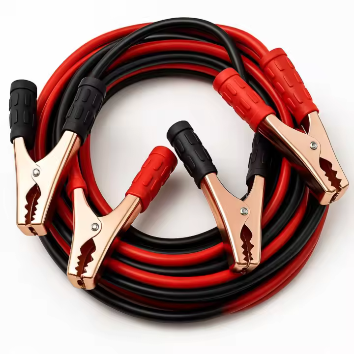 AUTOZOCO Pinzas de Batería de Coche y Motos, Cable de Arranque para Batería de Coche, Pinza de Arranque, Pinza Cocodrilo, Longitud 2.5 Metros, Incluye Bolsa Transporte, Cable 10 mm2, Pinzas 800 A - 1