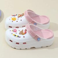 Sandalias De Verano Para Niñas Con Tacón Y Suela Gruesa Zapatillas De Hogar Y Jardín Transpirables Para Playa Zapatos Huecos - details 7