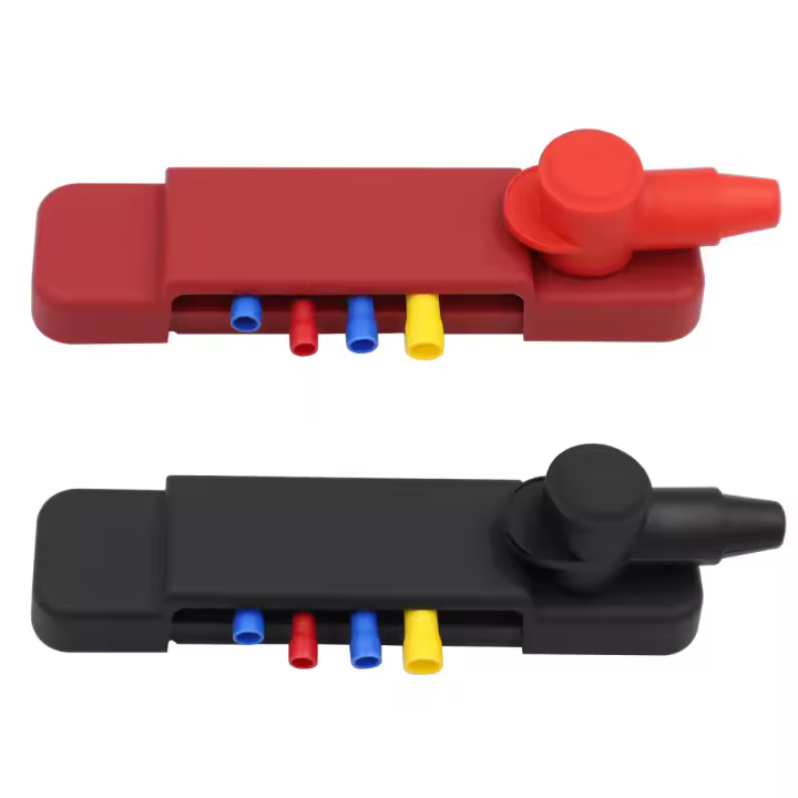 Bloque De Distribución Con 12 Terminales Para Automóviles RV Yate DC 48V 12P Barras De Cableado Con Cubiertas Y Terminales De Anillo - 1