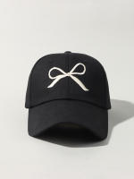 Nueva Gorra De Béisbol De Algodón Para Verano Rosa Con Mariposa Bordada Ajustable Para Mujer Gorra De Sol De Color Sólido Para Niñas Estilo Coreano - details 6