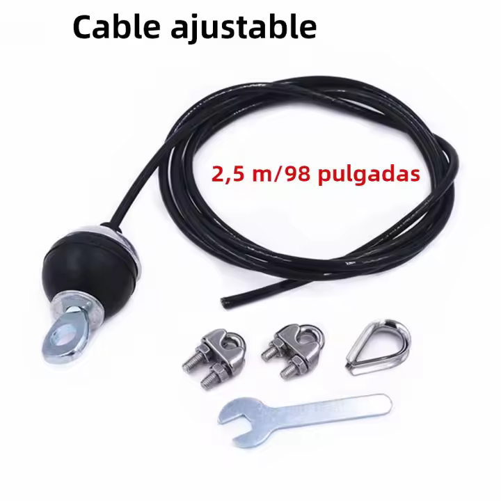 Cable De Acero Fuerte Para Remolino De Fitness 2.5M 3M 4M 5mm Thicken Cable De Remolino De Casa Para Gimnasio Accesorios De Equipo De Ejercicio Unisex - 1