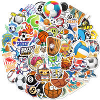 50 PCS Pegatinas Deportivas Mixtas Fútbol Baloncesto Voleibol Golf Béisbol Para Teléfono Móvil Material Variado Origen China - details 6