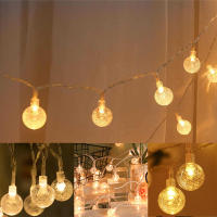 Cadena De Luces LED 3M Cristal De Bola Para Jardín Camping Decoraciones De Ramadan Instalación Autónoma Forma De Bola - details 6