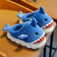 Zapatillas De Algodón Para Niños Y Niñas Con Diseño De Joven Ballena Para Otoño E Invierno Zapatos De Interior Grueso Y Cómodos Tallas Variadas - details 16