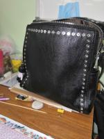 Mochila De Cuero Genuino Para Mujer Lujo Con Hebilla Multifuncional Bolso De Hombro Retro Para Viaje Y Escuela Moda Para Niña Adolescente Negro - details 0