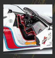 Modelo a Escala 1:18 Porsche 918 Spyder Martini Racing Aleación Vehículo Diecast Metal Simulación De Sonido Y Luz Juguete Para Niños Regalo - details 6