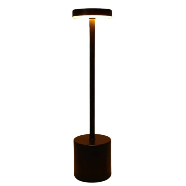 Lámpara De Escritorio Recargable USB Metal LED Para Decoración De Habitación Luz Nocturna De Ambiente Para Restaurante Y Bar - 1