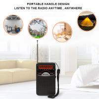 Mini Radio Digital Portátil Con Altavoz Integrado SW/AM/FM Batería Operada Antena Telescópica Para Uso Emergente Interior Y Exterior - details 3