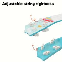 Ukelele Para Niños De 14 Pulgadas Juguete Musical Educativo Engañoso Diseño Amigable Para Principiantes Instrumento Musical De Plástico Para Edad 3-6 Años - details 1
