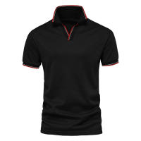 Camisa Polo De Cuello V AIOPESON Para Hombres Color Sólido Manga Corta Estilo Clásico Ropa Masculina Verano 2022 Anti-Pelusa - details 8