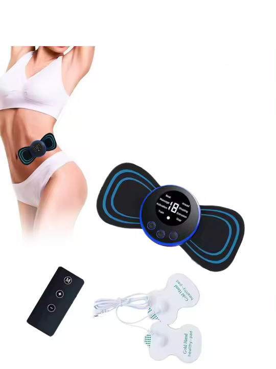 Masajeador Portátil De Espalda Mini Con Control Remoto Y Parches Para Masaje Corporal Completo Adaptable Con Multimodo Ajuste - 1