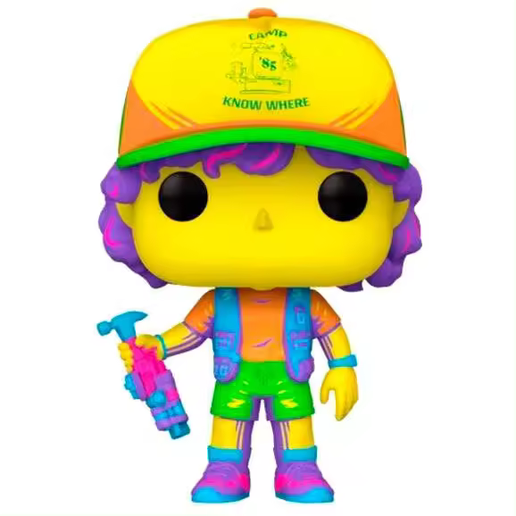 Figura Pop Stranger Things Dustin In Beef Black Light Exclus-Figura de Vinilo Coleccionable - Idea de Regalo- Mercancia Oficial - Juguetes para Niños y Adultos - Movies Fans - Muñeco para Coleccionistas y Exposición - 1
