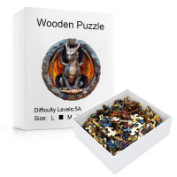 Puzzle De Madera Para Adultos Dragón Mecánico Juego De Rompecabezas En Forma Única Puzzle Familiar Para Hombres Y Mujeres Adecuado Para Edad 14+ - details 5