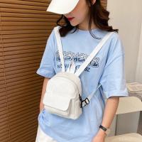 Mochila Mini De Mujer En Color Sólido De Corduroy Tamaño Pequeño Estilo Casual Para Viajes Al Aire Libre Escolares Y Chicas - details 5
