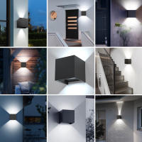 Lámpara De Pared LED 6W IP65 Impermeable Luz Caliente Y Fría Ajustable Para Interior Y Exterior Estilo Moderno Para Courtyard - details 6