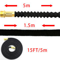 Tubo De Riego Jardín Expansible Flexible Con Conexiones De Latón Sólido Y Doble Goma Portátil Para Patio 3 Veces Telescopio - details 7