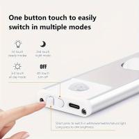 Luz De Armario LED Con Sensor De Movimiento Ultra Delgada Para Cocina Dormitorio Armario Luz Nocturna Inteligente Inducción - details 1