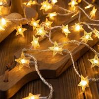 Luces De Estrella LED Para Navidad Y Bodas Decoración De Puerta Curtain Fairy Lamps Tamaño 1.5m/3m/6m/10m Piloto Incluido - details 2
