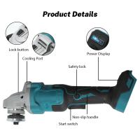 Amoladora de ángulo sin escobillas de 125 mm con 2 baterías, 0-12000rpm, control de velocidad multimarcha, pulidora de mano para cortar y pulir - details 0