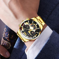 Reloj De Pulsera De Lujo Para Hombre En Acero Inoxidable Con Calendario Y Luz Luminosa Reloj De Cuarzo Moda Casual Para Negocios - details 2
